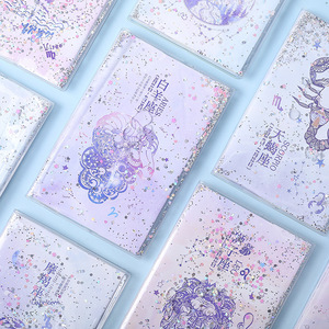 000人付款天猫never樱花手账本炫彩流沙封面笔记本80页计划内芯高颜值