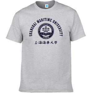 新品smu上海海事大学短袖t恤纪念品校园文化衫校服男定制4