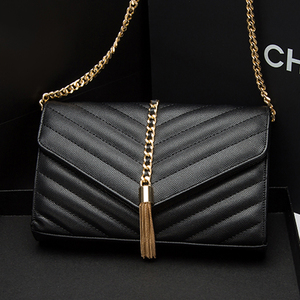 名牌包包女2021新款潮杨树林名牌niki链条包流苏信封单肩斜挎小包