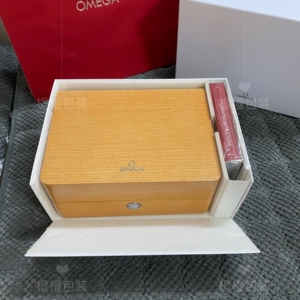 欧米茄手表盒子包装盒omega收纳盒礼品 说明书手提袋全套通用包邮