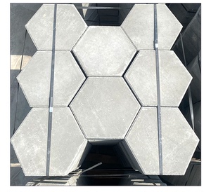 实心六棱砖河道固土护坡六角块成品六棱块混凝土铺路砖水泥护坡砖