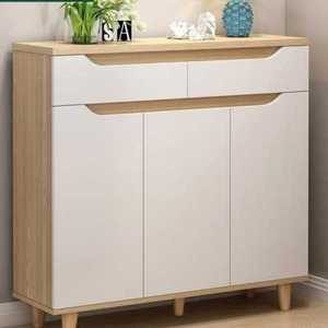 1214米家用大容量鞋柜实木腿门厅储物柜1米高门口轻奢收纳柜玄.