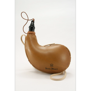 西班牙进口手工真皮水壶1000ml水囊酒壶酒囊复古便携户外运动骑行