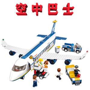 Sluban/快乐小鲁班积木航空天地M38-B0366空中巴士LEGO民航飞机91