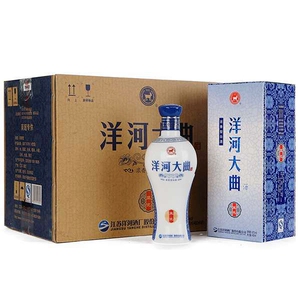 洋河大曲蓝瓷42度浓香型480ml*6瓶附手提袋白l酒整箱包邮