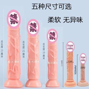 女用仿真阳G自慰器无蛋阴茎私处棒大号柔软后庭肛塞成人情趣用品