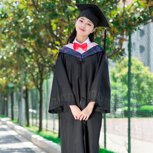 学士服大学生文科理科工科毕业季礼服硕士博士艺术文学本科学位服