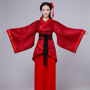 七夕牛郎织女唐装汉服女装曲裾襦裙新娘婚服结婚礼服古装服装仙女