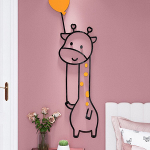 卡通墙贴3di立体少女心房间布置女孩卧室床头客厅墙面墙壁装饰贴