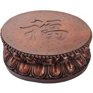 正品财神爷佛像底座加高增高垫高神像方形树脂仿木质关公底座木座