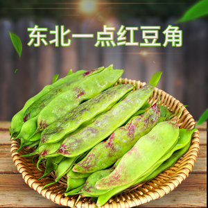 正宗东北一点红豆角新鲜蔬菜农家自种现摘油豆角九月青开锅烂包邮