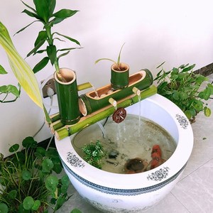 竹排鱼缸过滤