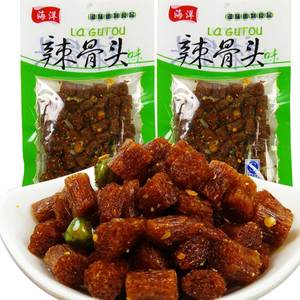 素辣骨头辣条面筋24g*60袋火爆鸡筋8090后童年怀旧麻辣零食品礼包