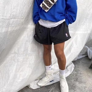 nba高街美式联名fog网眼短裤潮牌宽松五分裤透气运动训练篮球裤男