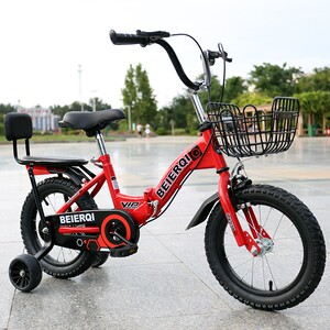 小男孩粉色公主款生日四轮自行车儿童3岁小女孩男孩2岁