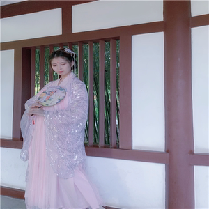 汉尚华莲十周年店庆款鲛人泪花嫁传统汉服女高腰齐胸襦裙大袖衫秋