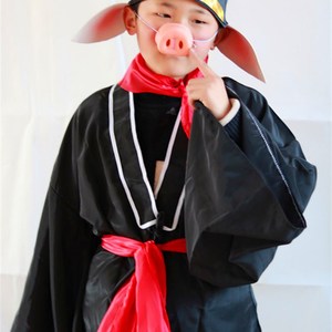 儿童猪八戒演出服n装猪八戒肚皮帽子衣服儿童猪八戒钉耙