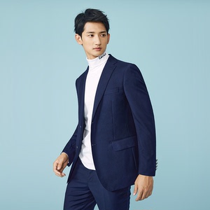 003人付款天猫【商场同款】lavico/朗维高男装时尚正装西服藏青色正装
