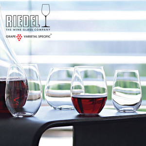RIEDEL/醴铎水晶平底红酒杯O形系列欧式无脚红酒杯家用玻璃杯水杯