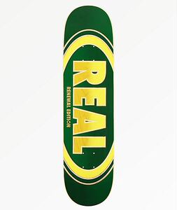 美国正品代购real黄绿色大logo成人儿童新手初学者男女双翘滑板面