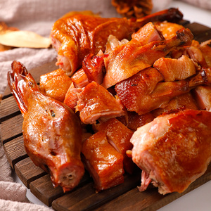 秋林里道斯 叉烧鸭655g/袋 五香板鸭 烤鸭小吃卤味熟食
