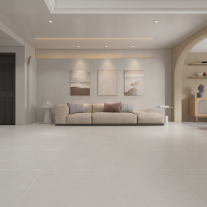 微水泥柔光瓷砖750x1500侘寂风客厅素色奶白色地砖厨房卫生间墙砖