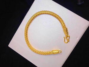 26号蛇骨手链18k越南正品沙金时尚网红不褪色靓丽闪耀金店同款999