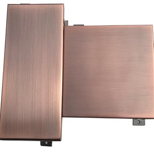 新品常规古铜色外墙防腐蚀氧化拉丝铝f单板板仿红古铜铝板工厂定