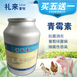 青霉素兽用可溶性粉剂兽药水产龟鸽子鱼虾鸡猪鹅鸭药正品华北制药