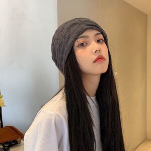 983人付款淘宝木头马尾shop素颜出街日系柔软百搭包头帽子女休闲时尚