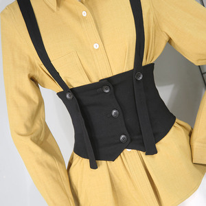 腰封女夏外搭2021 背带式腰封装饰黑色ins朋克风吊带配西装腰带女