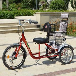 新款伟乐三轮老人遛弯车脚蹬三轮车老年人力代步脚踏康体车包邮新