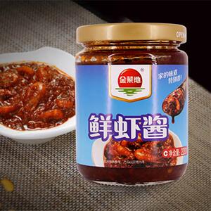 金菜地食品鲜虾酱220g安徽马鞍山特产黄池下饭拌饭拌面酱调味烹调