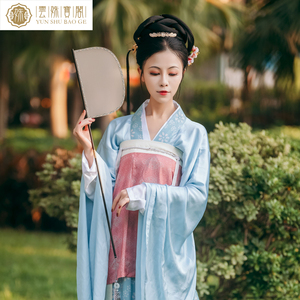 魏晋南北朝曲裾古典刀扇汉服配饰流苏扇子走秀长柄扇子仿花罗便携