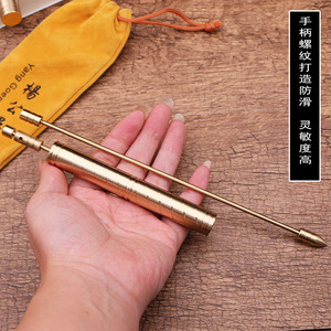 辅助纯铜合金寻龙尺天线黄铜能量探案高精度指南针工具折叠不锈钢