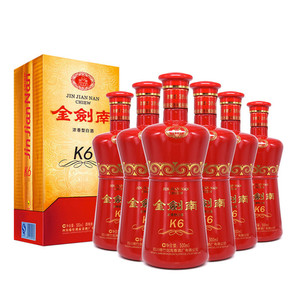 剑南春金剑南k6 38度500ml *6瓶整箱浓香型白酒 新老包装随机发货