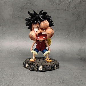 欠揍犯二 肿脸路飞手办海贼王模型摆件o版公仔生日礼物