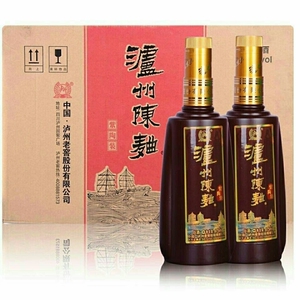 泸州老窖泸州陈曲紫陶装42度475mlx6瓶礼盒装浓香型白酒整箱特价