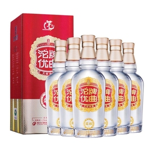 沱牌优曲柔和白酒42度500ml*6瓶礼盒装浓香型纯粮白酒整箱