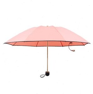 小妹优品三折叠雨伞纳米速干超疏水遮阳伞防晒防紫外线睛雨j两用