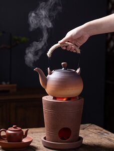600人付款淘宝罐罐茶煮茶器甘肃陶瓷养生煮茶罐电炉