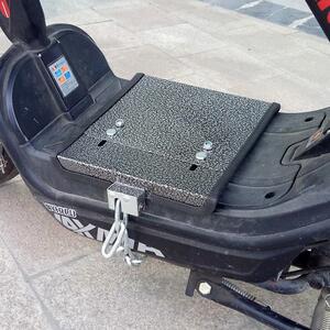 电瓶车电池锁加粗防撬通用座管电动车专用踏板车链锁电源锁简易款