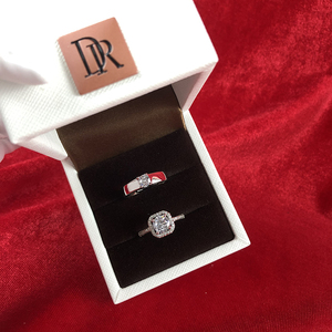 官方ck&dr旗舰店优惠券dr真假钻戒婚礼道具结婚对戒新娘戒指开口