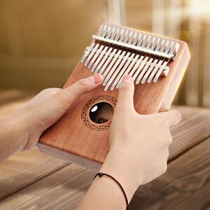 拇指琴卡林巴琴初学者入门手指琴便携式20音双层指母琴乐器