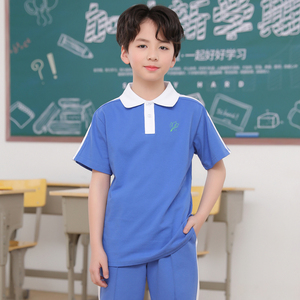 路迪兔童装旗舰店天猫深圳校服小学生夏装幼儿园班服夏季polo衫