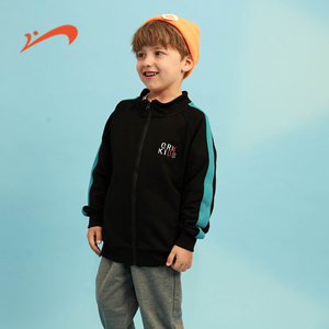 贵人鸟童装男童秋装外套儿童拉链开衫2021新款中大童韩版棒球服潮