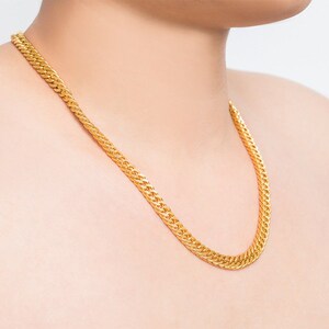 周大福星土豪项链网红同款越南沙金链子圆珠链男士久不掉色霸气个