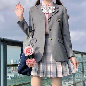 白桃乌龙jk制服裙正版原创jk裙格裙短裙子半身裙女2023新款秋冬