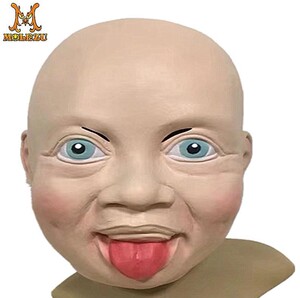 婴儿哭泣面具头套