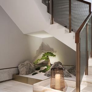 仿真植物楼梯间造景室内设计大型落地景观假树入户花园装饰摆件